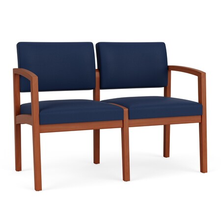 Lesro 2 Seat Tandem Seating W/ No Center Arm, 44 in W 26 in L 31.5 in H, Lenox Series LW2101